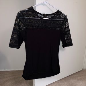 Black top w/ mesh detailing